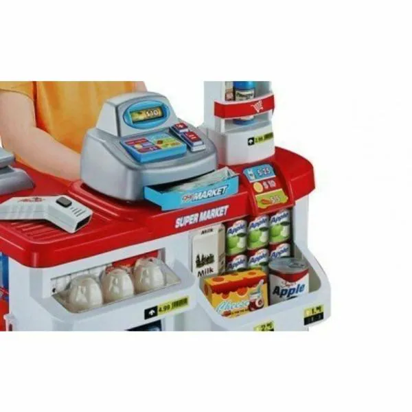 NAXUE Plastic Big Size Supermarket with Shopping Cart and Sound Effect Kit Toy Set 12 Y JioMart