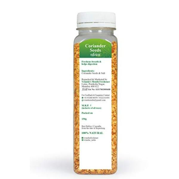 Vrunda's Crispy Dhaniyadal Coriander Seeds Indian Mouthfreshner Natural