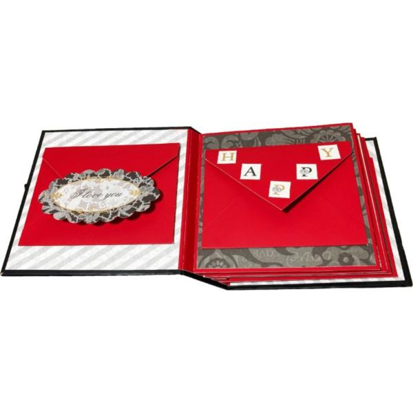 Crafted with Passion Black Handmade Scrapbook Greeting Card JioMart