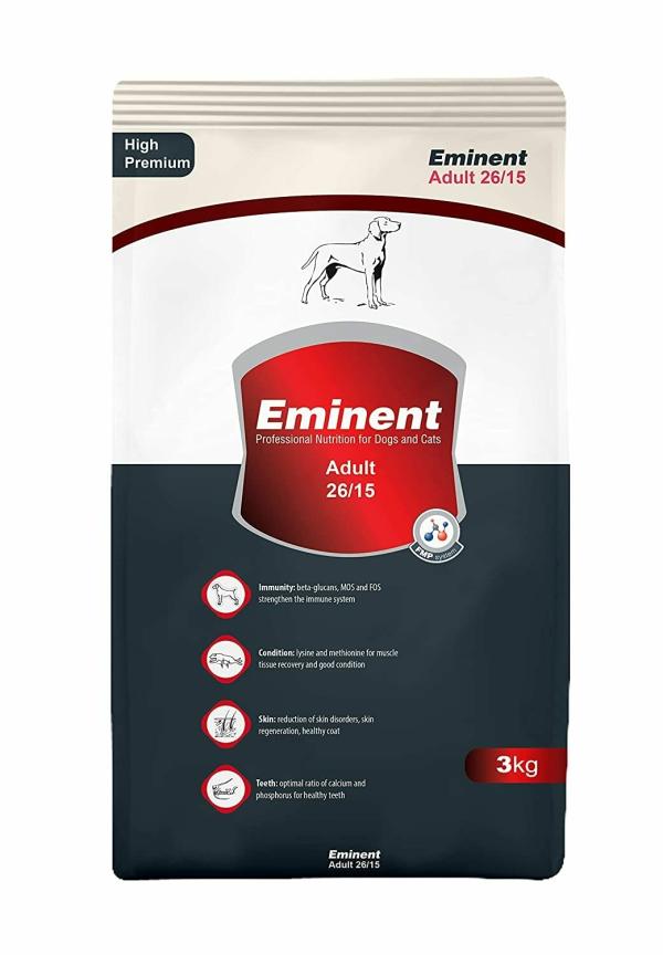 Eminent Dry Dog Food 3 kg for All Adult Dog Breeds and Allergic