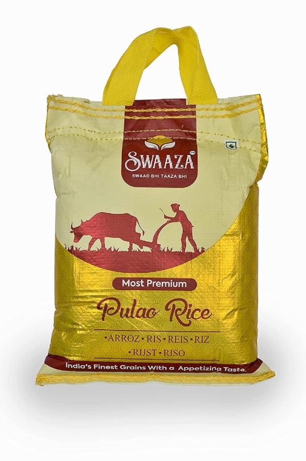 Swaaza World's Longest Grain, Basmati Pulao Rice 2kg JioMart
