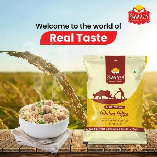 Swaaza World's Longest Grain, Basmati Pulao Rice 2kg JioMart