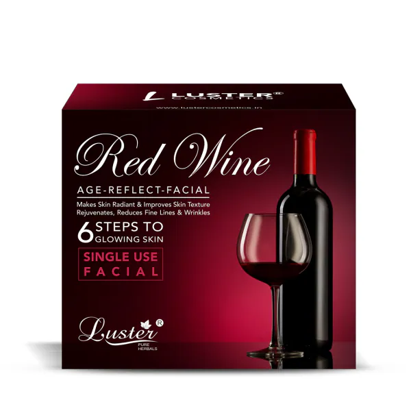 Luster Red Wine Age Reflect Facial Kit Single Use Mini Facial Kit
