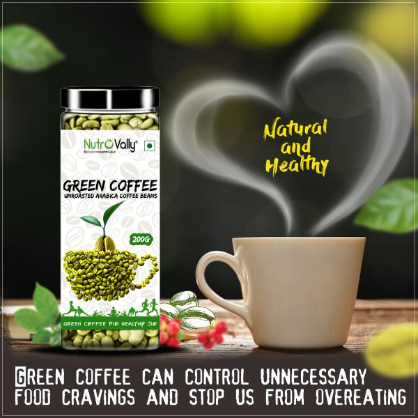 NutroVally Unroasted Green Coffee Beans for Instant Weight Loss/Fat