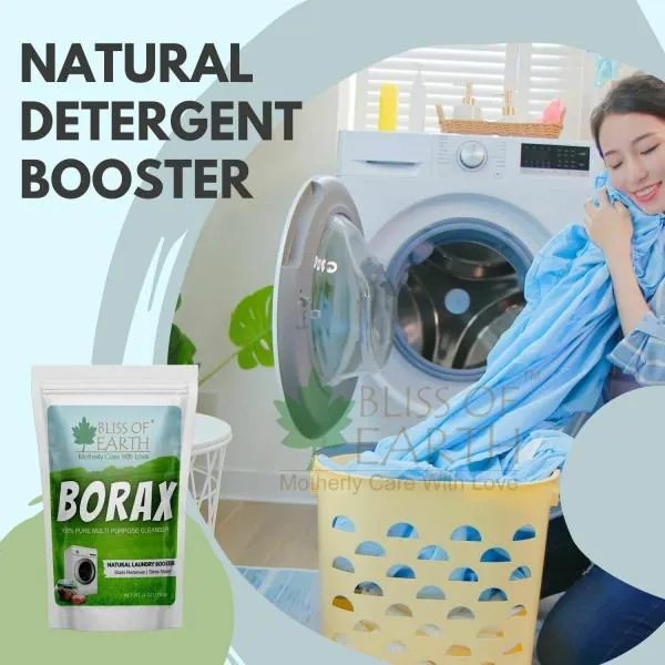 Bliss of Earth American Borax Detergent Booster Powder, Slime Activator