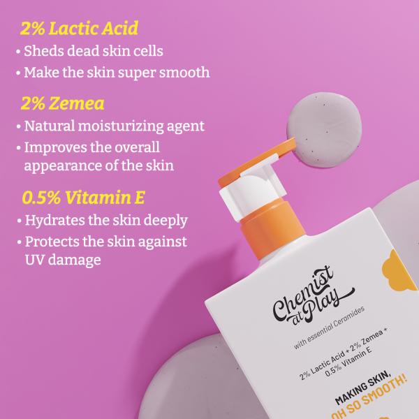 Chemist at Play Exfoliating Body Wash 4 Lactic Acid + Salicylic Acid + Vitamin E 236 ml