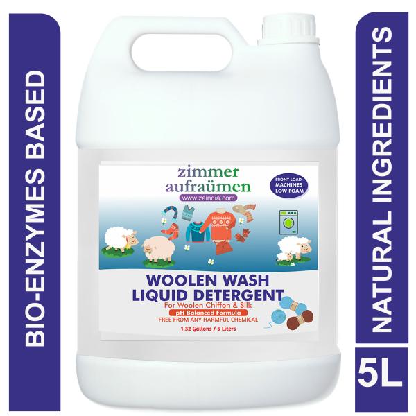 Woolen, Chiffon & Silk Liquid Detergent (5L) For Front Load Machine