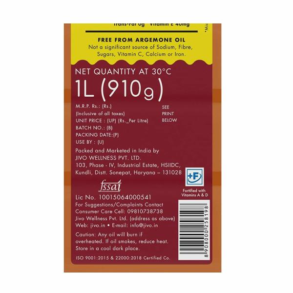 Jivo Canola Oil, Mustard Oil and Sunflower Oil 2 Ltr each Combo JioMart