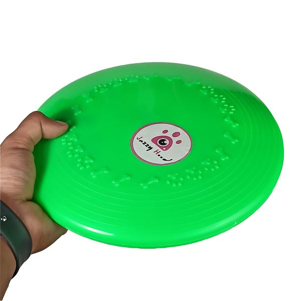 Jazzy Hood Natural Rubber Dog Toys Non Toxic Plastic Plate Toy for Dogs