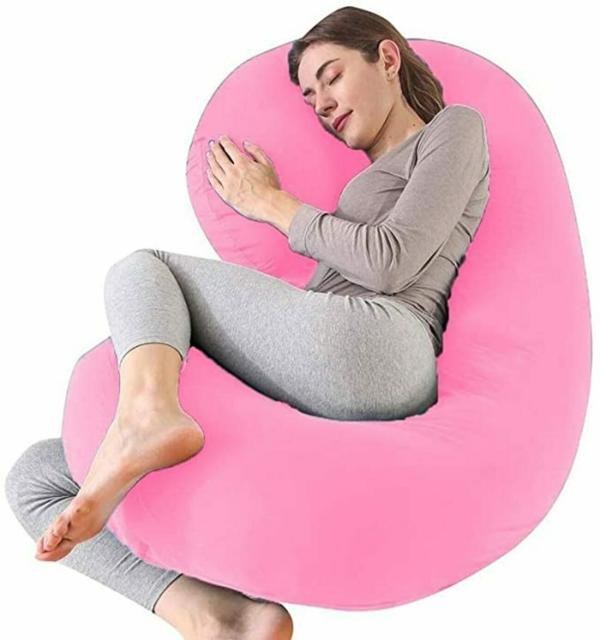 SNOOZY ultra soft pregnancy pillow C shape PINK JioMart