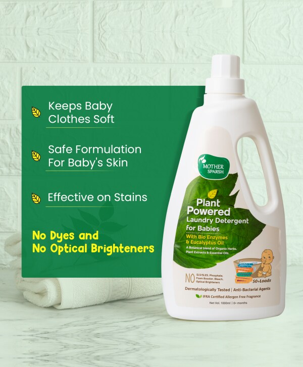 Mother Sparsh Powered Plants Laundry Liquid Detergent For Babies 1