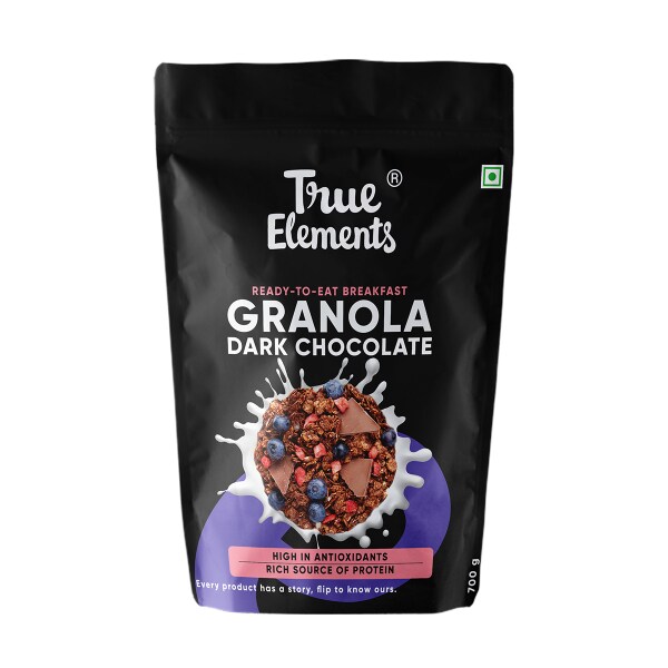 True Elements Dark Chocolate Granola 700gm JioMart