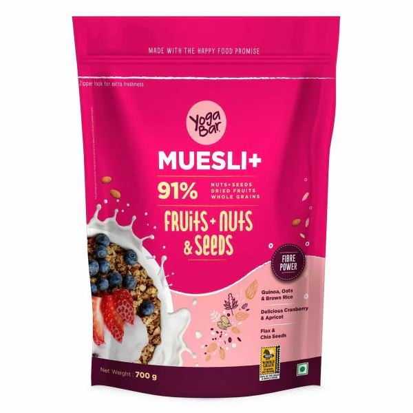 Yogabar Fruit & Nut Muesli 700g Healthy Protein Breakfast Cereal