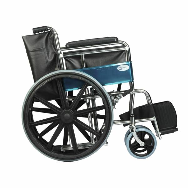 VMS Careline Royal Mag Wheel Regular Foldable Wheelchair with Safety Belt (Mag Wheels) JioMart