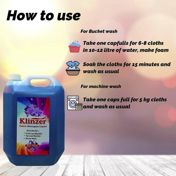 Klinzer Fabric Detergent Liquid, 5 L JioMart