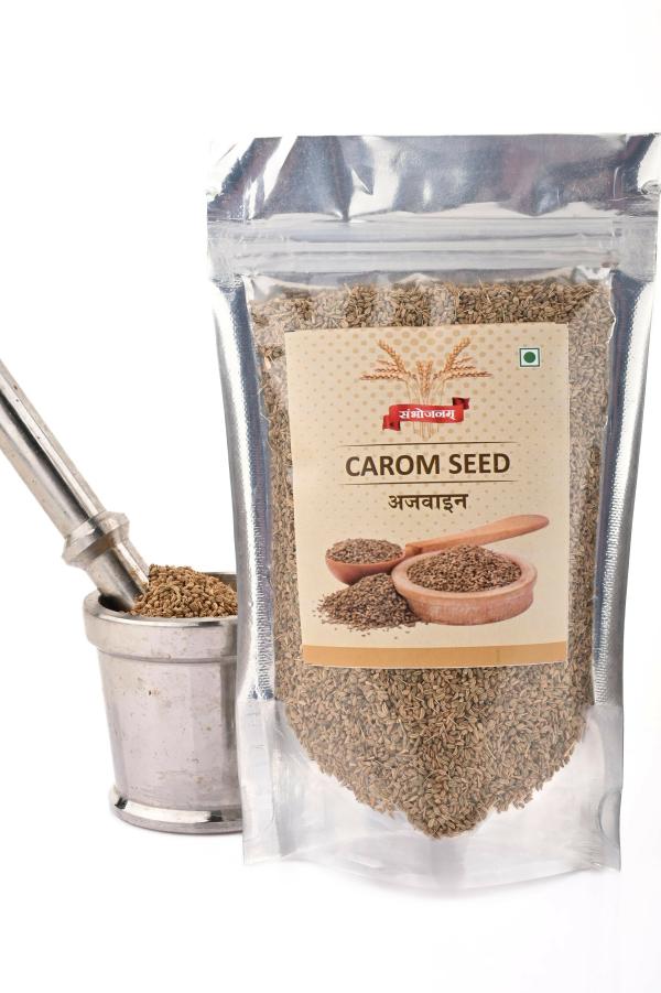 SAMBHOJANAM Pure Ajwain800 gm/ Carrom Seeds200gm each (Pack of 4