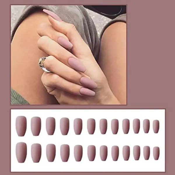 AD ESHOP | Nails Extensions Reusable Nails | Artificial Nails For Girls | Nail  Extension Full Kit, Press On Nails, Acrylic Nails (nude colour nails) -  JioMart