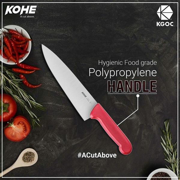 KOHE Kitchen Knife Set Pack of 1 Wide Serrated Edge Utility Knife, 1