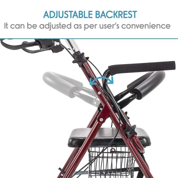 KosmoCare Rollator Walker with Footrest JioMart