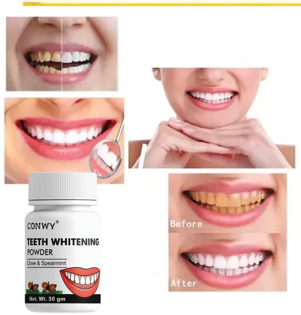 CONWY Natural Teeth Whitening Powder Pearly Teeth (Mulethi, Neem