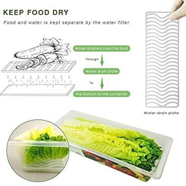 hias Multipurpose Fridge Food Storage Container For Vegetable,Meat