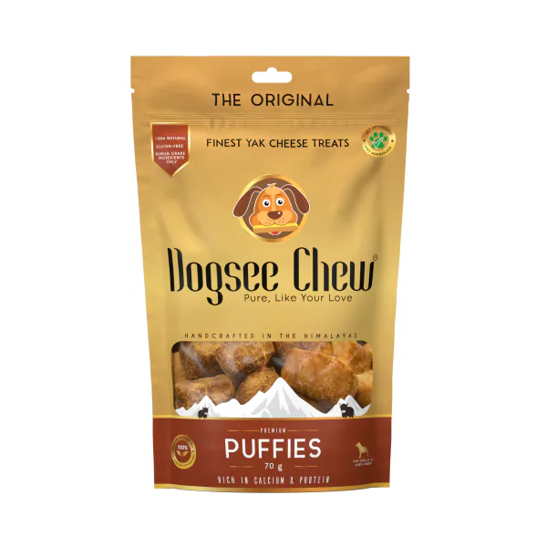 Dogsee Chew Puffies100 NaturalVegetarian Puffs for DogsCheese Dog