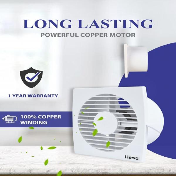 Hewa Alpha 6 inch 150 mm Exhaust Fan (WHITE) JioMart
