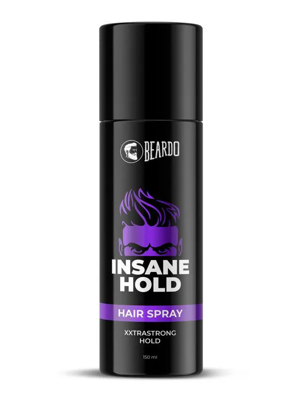Beardo Insane Hold Hair Spray, 150 ml | Xxstrastrong Hold | Hair Spray for  men | Hair Styling | Quick Fix | Sharp Look | Strong Hold | Long Lasting  Style | Hair Set Spray | Non-Sticky - JioMart