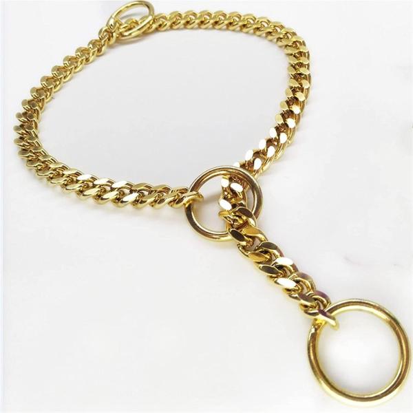Pets Empire Dog Collar Chain Pet Collars 40mm Brass Dog Neck Training