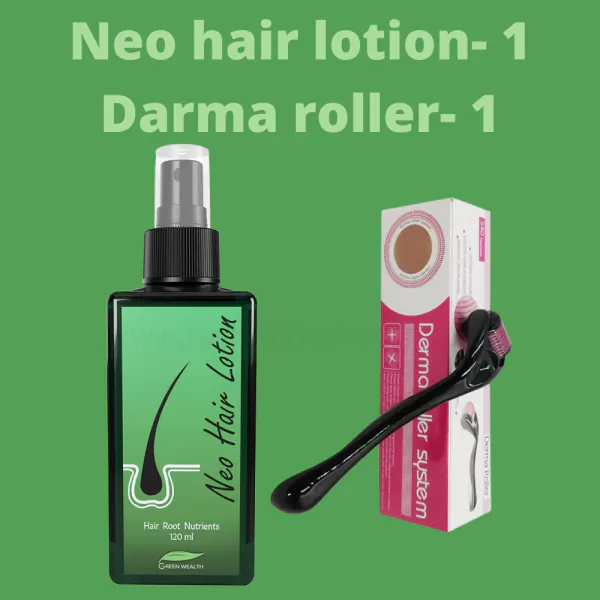 Original Green wealth Neo hair lotion with darma roller 120 ml made in  Thailand - JioMart