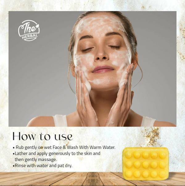 The Herbal Natural Kesar Goti Soap for Men and Women 250 g (Pack of 10