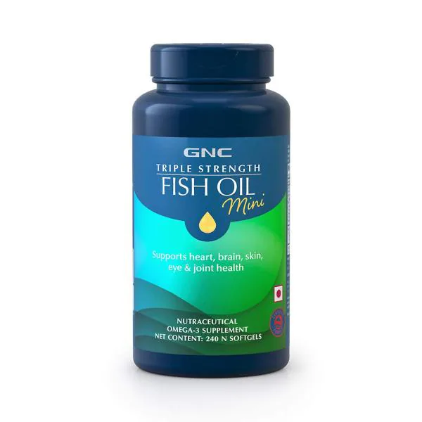 GNC Triple Strength Fish Oil Mini 240 Capsules JioMart