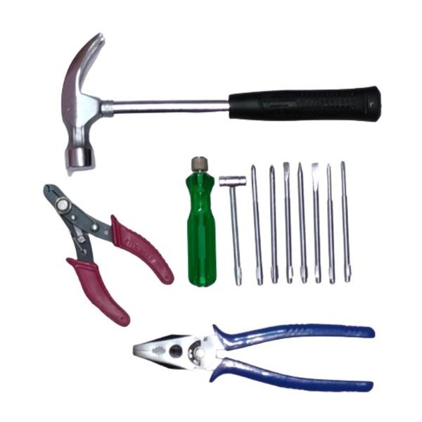 Flymoon Hand tool kit 4"Wire Cutter8Pcs ScrewdriverHammerPiler JioMart