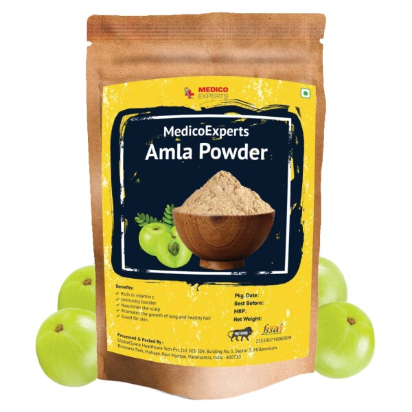 MedicoExperts Amla Powder for Hair Growth| Skin Care| Drink & Eat (100gm) -  JioMart