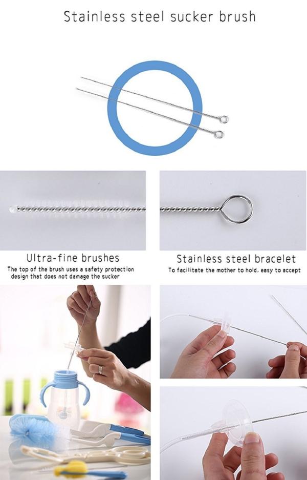 SYGA Baby Milk Bottle Cleaning Tong Set 7 pcs JioMart