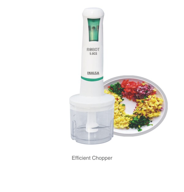 INALSA Hand Blender Robot 5.0 CS with 500 Watt with Chopper & 700 ml
