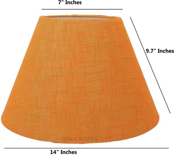 Btr Crafts Orange Cotton Lamp Shades (14 Inch) JioMart