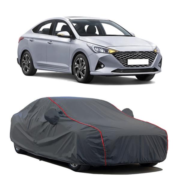 STARIE Car Cover For Hyundai Verna (With Mirror Pockets) (Black, Red, For  2021, 2020, 2019, 2014 Models) - JioMart