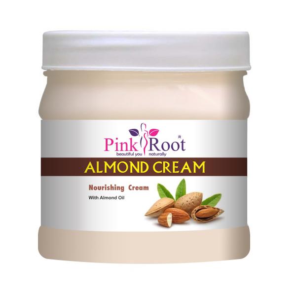 Pink Root Almond Nourishing Cream with Almond Oil Reduce Acne 500ml
