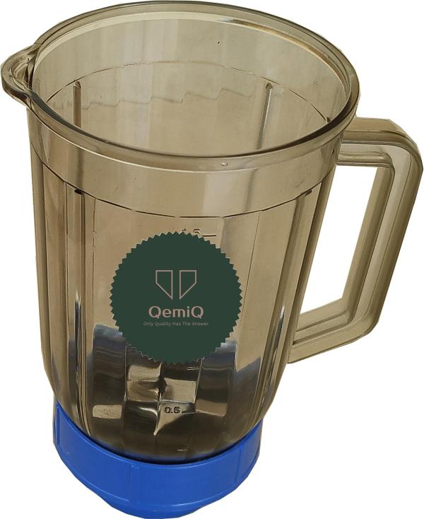 Qemiq Black Surgical Stainless Steel Mixer Juicer Jar For Sumeet