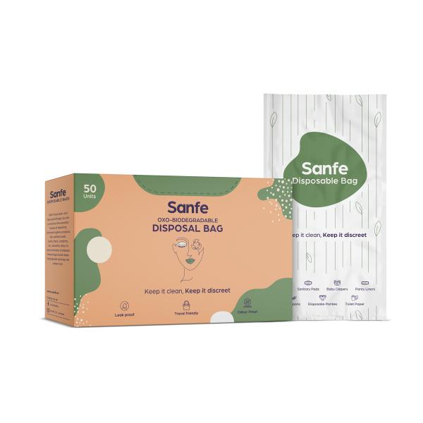 Sanfe Oxobiodegradable Disposal Bag for sanitary pads, tampons