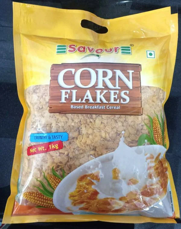 Savour Corn Flakes 1 kg Pouch Pack of 4 JioMart