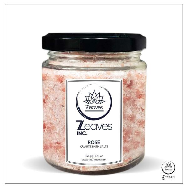 7Leaves INC. Rose Bath Salts for Reduce Anxiety, Stress, Depression and Pain 350 g JioMart