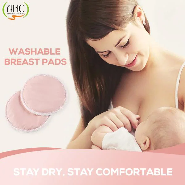 Ahc Washable Maternity Nursing Breast Pads 6 Pads With Laundry Bag