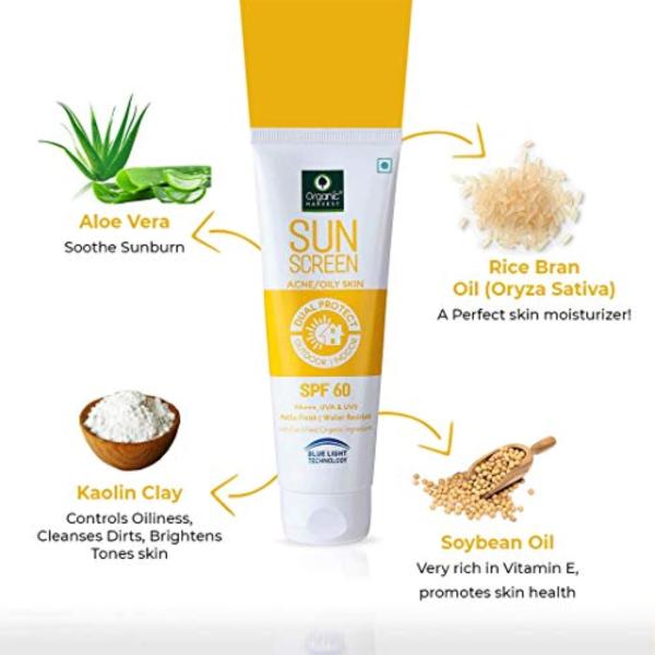 Organic Harvest Sunscreen SPF 60 All Skin & SPF 60 Oily Skin Type Combo
