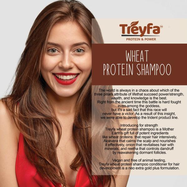 Treyfa Wheat Protein Anti Hairfall Shampoo With Wheat Protein