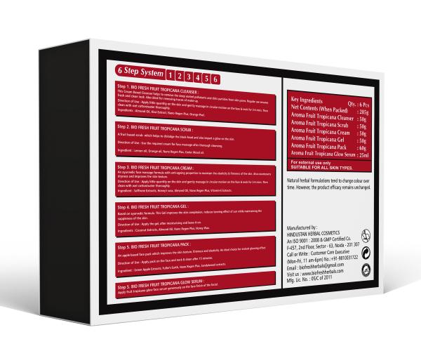 BioFresh Aroma Fruits Facial Kit for WomenMen Cream/ Gel/ Cleanser