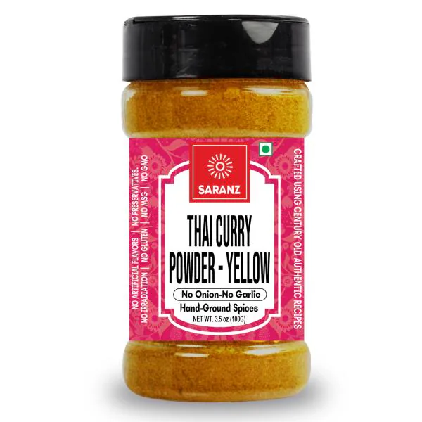 SARANZ Thai Curry PowderYellow Jain Blended Masala Perfect for Cooking