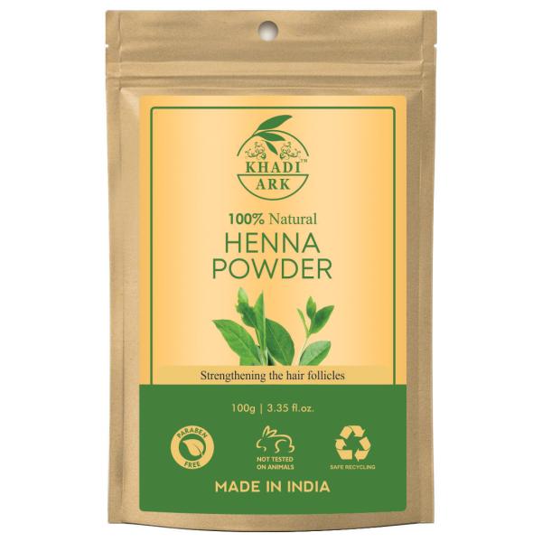 Khadi Ark Henna Powder for Smooth Black Shiny Hair Growth Pack of 1 Each  (200 g) - JioMart