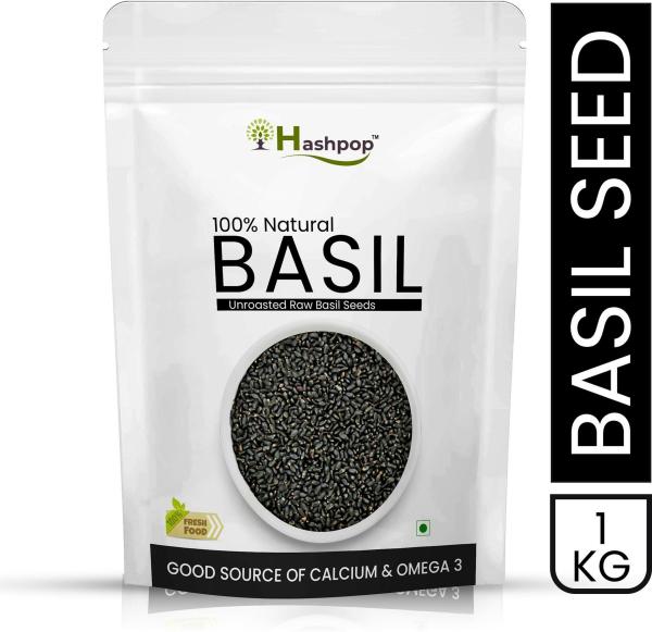 Hashpop Raw Basil Seeds For Weight Loss 1Kg JioMart